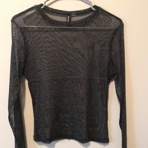 Sparkle Mesh Top